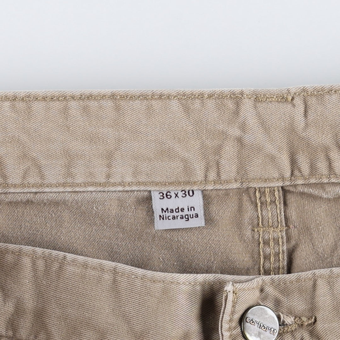 Carhartt painter pants, men's size W37 (approx.) cotton brown type Vintage Second Hand