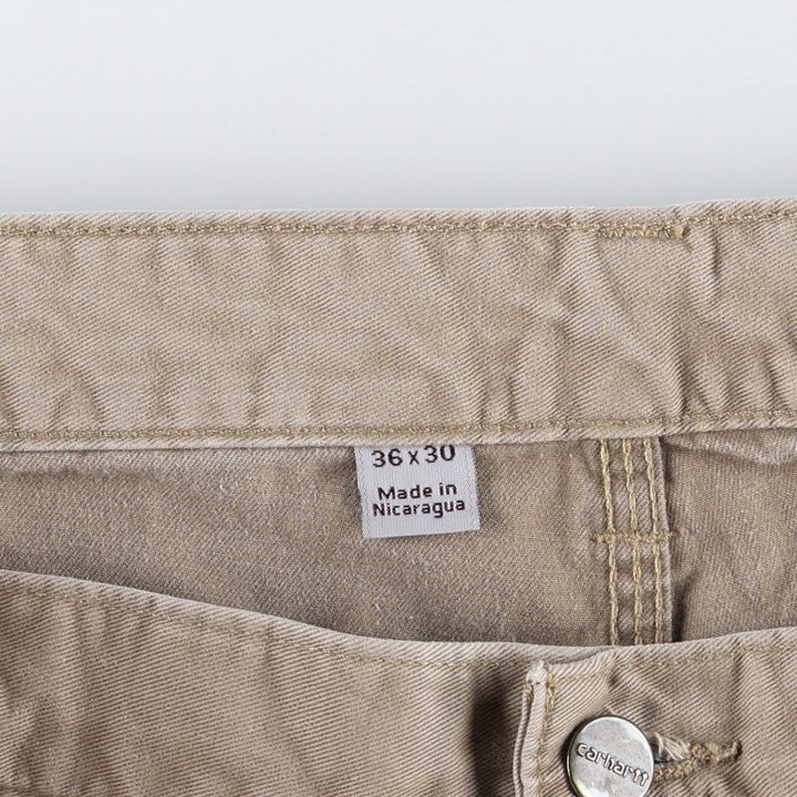 Carhartt painter pants, men's size W37 (approx.) cotton brown type Vintage Second Hand