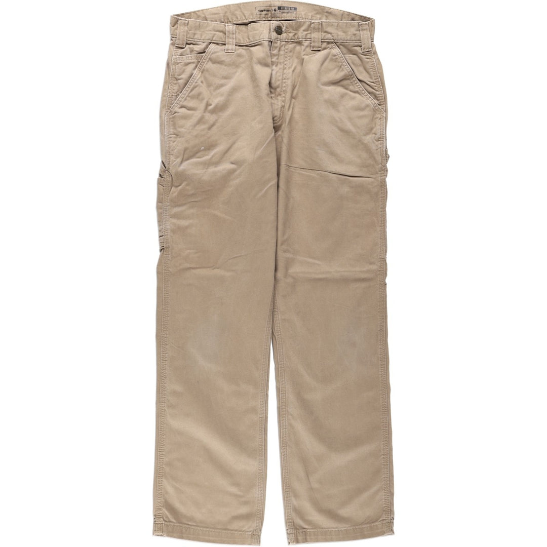 Carhartt Relaxed Fit Painter Pants, Men's, W34 equivalent cotton Beige type Vintage Second Hand