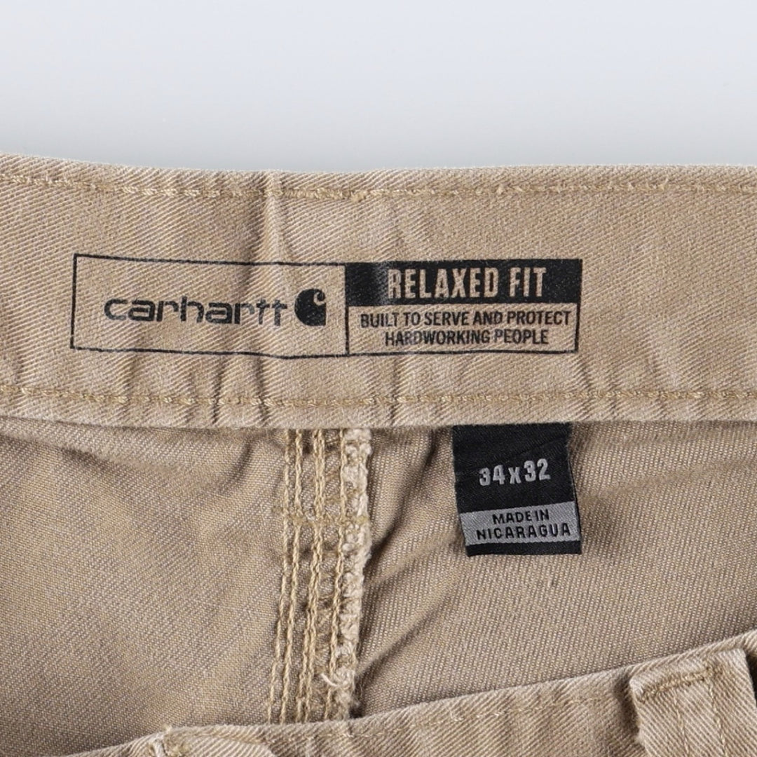 Carhartt Relaxed Fit Painter Pants, Men's, W34 equivalent cotton Beige type Vintage Second Hand