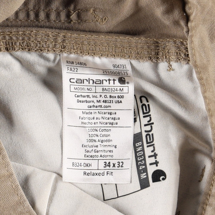 Carhartt Relaxed Fit Painter Pants, Men's, W34 equivalent cotton Beige type Vintage Second Hand