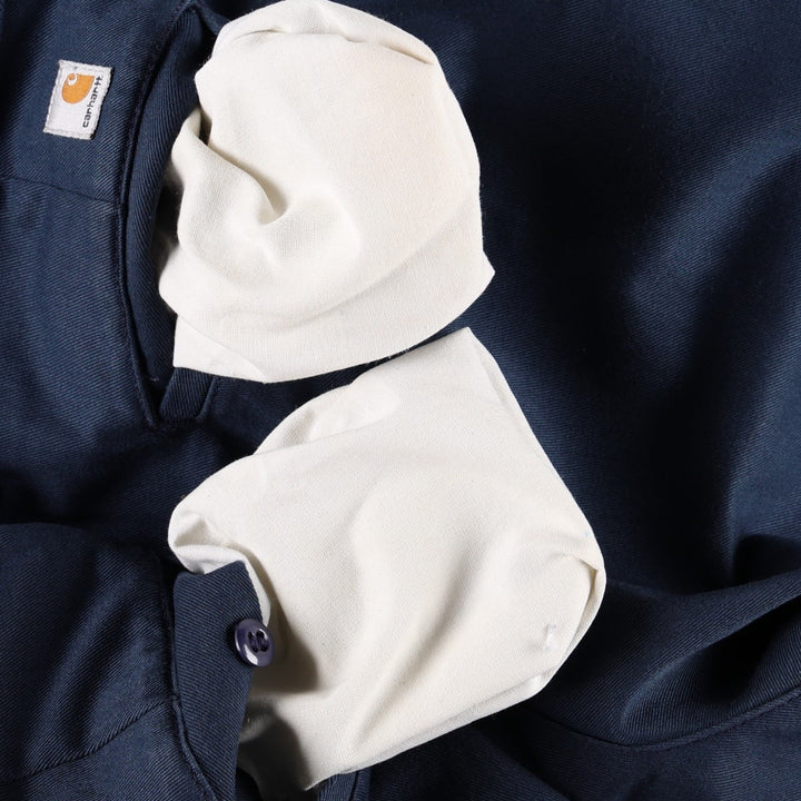 Carhartt Blended Twill Pant Work Pants, Men's W32 (approx.) polyester navy blue type Vintage Second Hand
