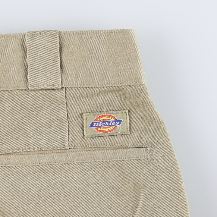 90'S Dickies Work Pants Made in USA Men's W33 Vintage polyester Beige type Vintage Second Hand