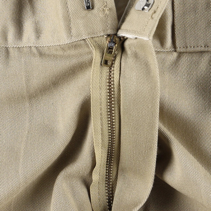 90'S Dickies Work Pants Made in USA Men's W33 Vintage polyester Beige type Vintage Second Hand