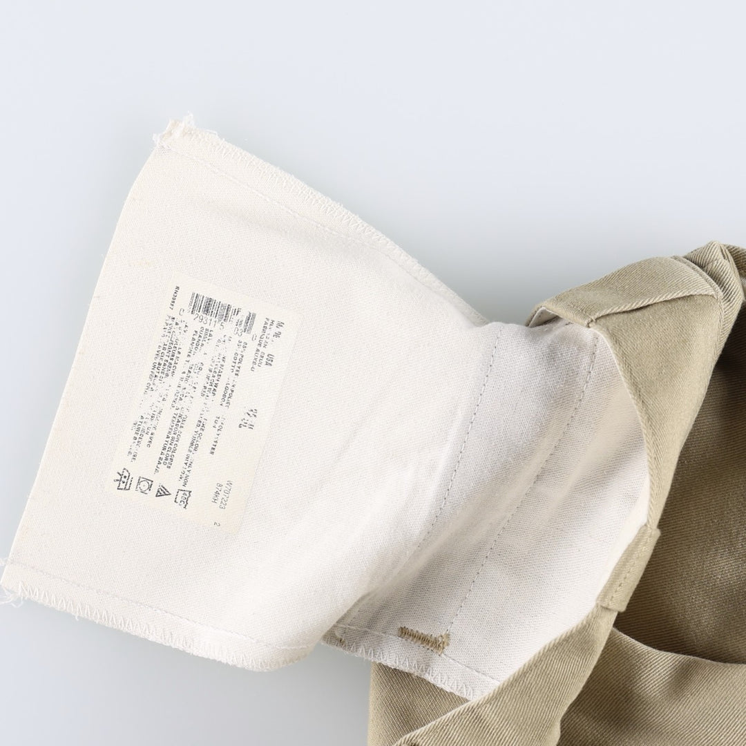 90'S Dickies Work Pants Made in USA Men's W33 Vintage polyester Beige type Vintage Second Hand