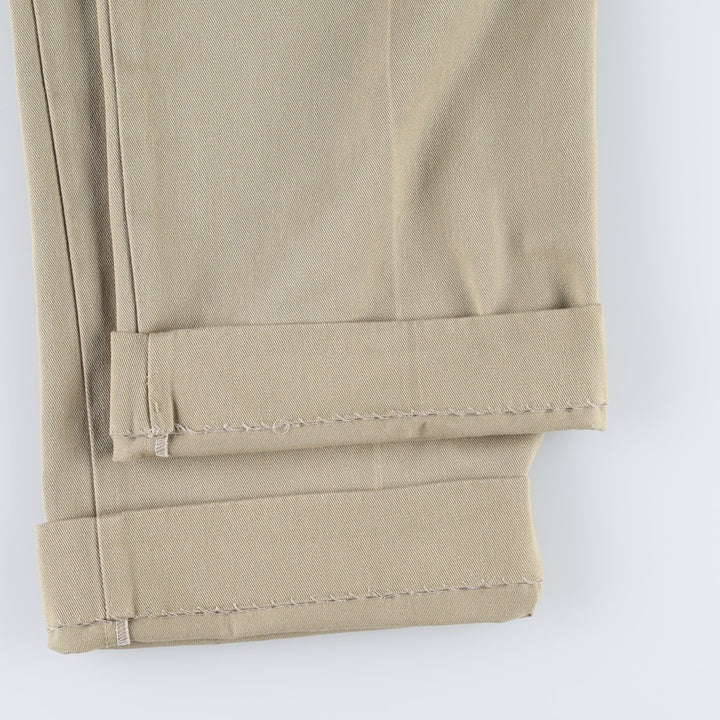 90'S Dickies Work Pants Made in USA Men's W33 Vintage polyester Beige type Vintage Second Hand