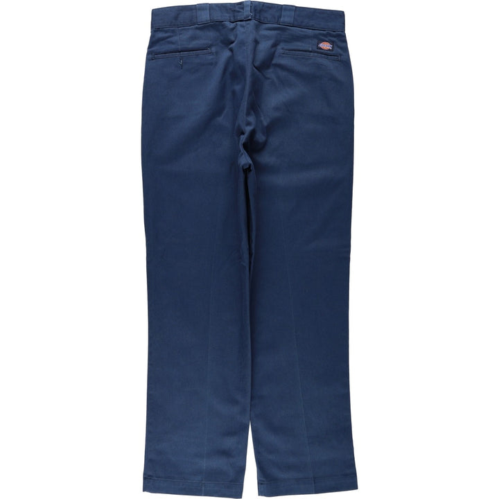 Dickies Work Pants Men's W37 unclear navy blue type Vintage Second Hand