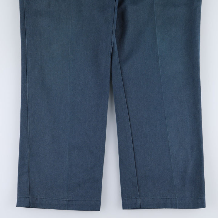 Dickies Work Pants Men's W36 unclear navy blue type Vintage Second Hand
