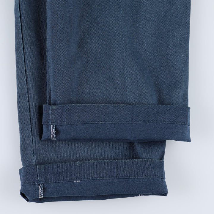 Dickies Work Pants Men's W36 unclear navy blue type Vintage Second Hand
