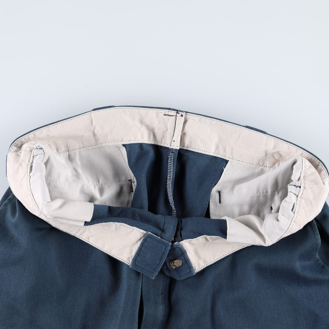 Dickies Work Pants Men's W36 unclear navy blue type Vintage Second Hand