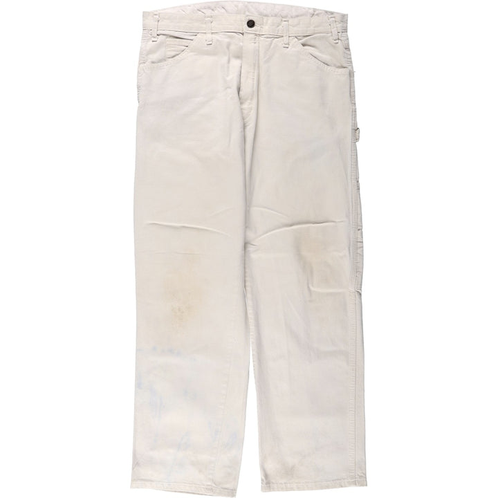 Dickies Painter Pants Men's W34 equivalent cotton pale white type Vintage Second Hand