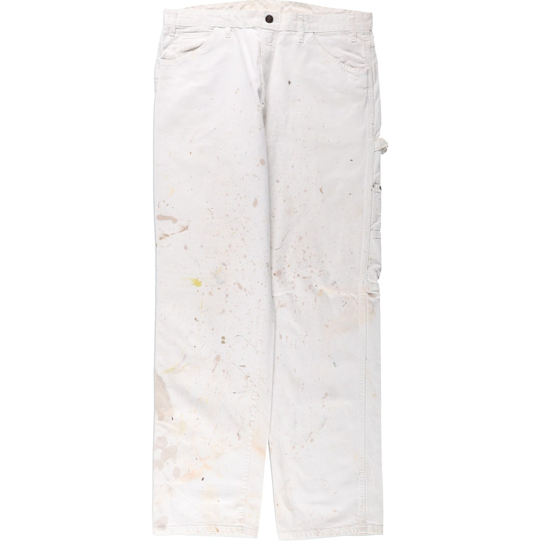 Dickies SHERWIN WILLIAMS Paint Painter Pants Men's W35 (approx.) cotton white type Vintage Second Hand