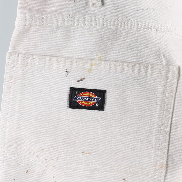 Dickies SHERWIN WILLIAMS Paint Painter Pants Men's W35 (approx.) cotton white type Vintage Second Hand