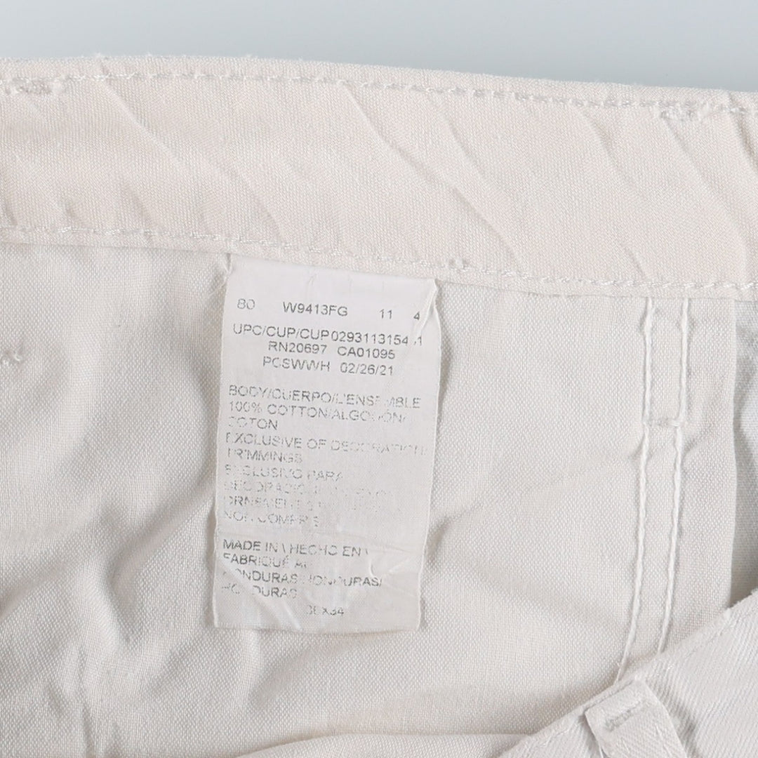 Dickies SHERWIN WILLIAMS Paint Painter Pants Men's W35 (approx.) cotton white type Vintage Second Hand