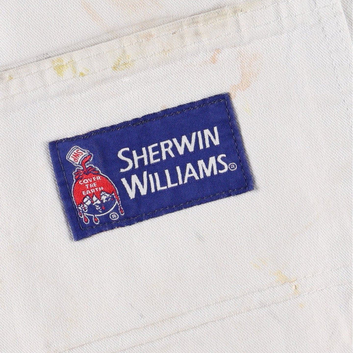Dickies SHERWIN WILLIAMS Paint Painter Pants Men's W35 (approx.) cotton white type Vintage Second Hand