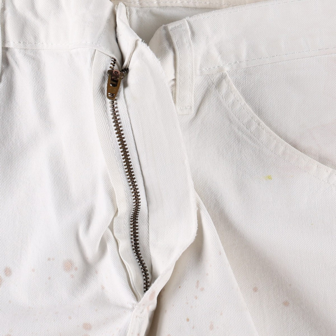 Dickies SHERWIN WILLIAMS Paint Painter Pants Men's W35 (approx.) cotton white type Vintage Second Hand