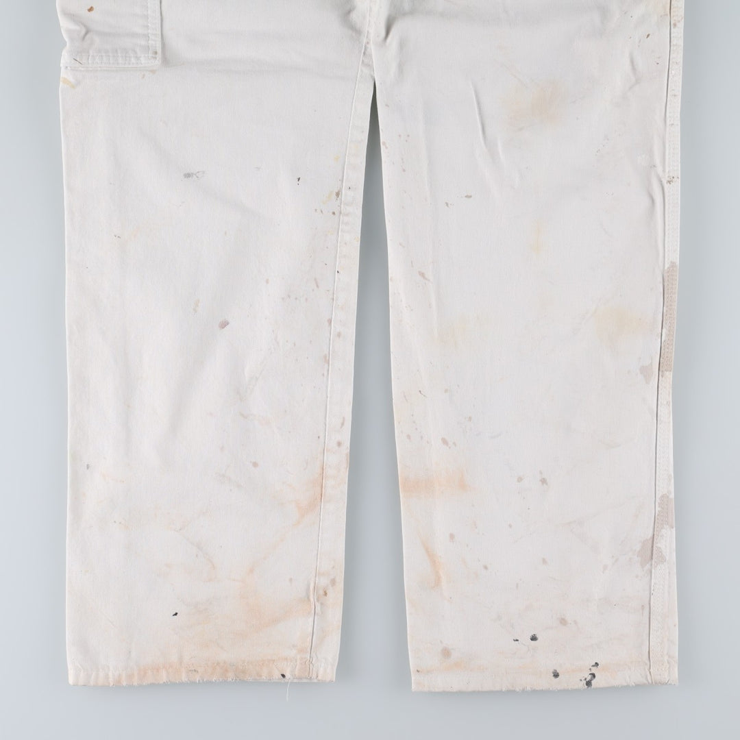 Dickies SHERWIN WILLIAMS Paint Painter Pants Men's W35 (approx.) cotton white type Vintage Second Hand