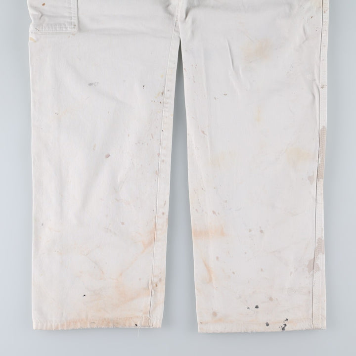 Dickies SHERWIN WILLIAMS Paint Painter Pants Men's W35 (approx.) cotton white type Vintage Second Hand