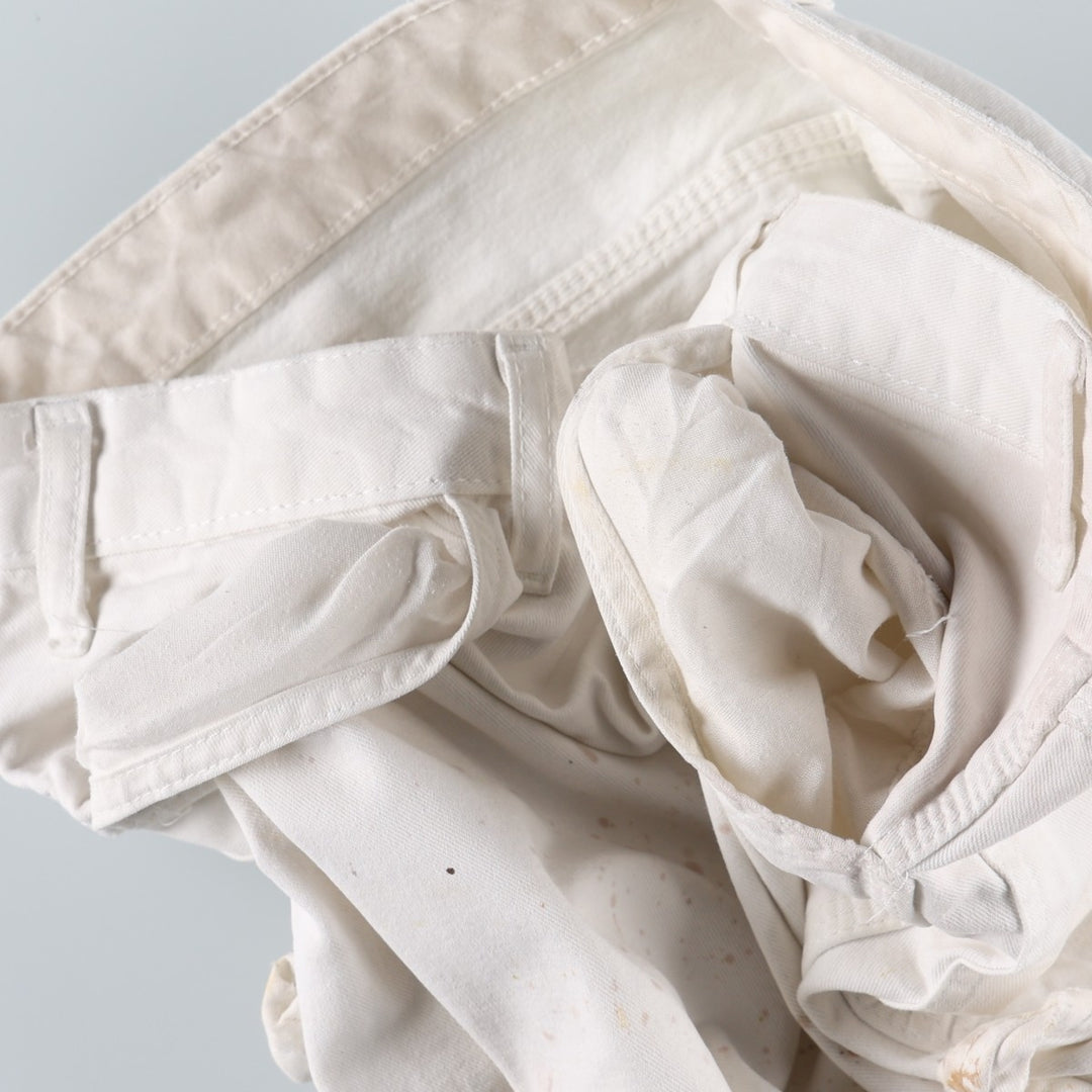 Dickies SHERWIN WILLIAMS Paint Painter Pants Men's W35 (approx.) cotton white type Vintage Second Hand