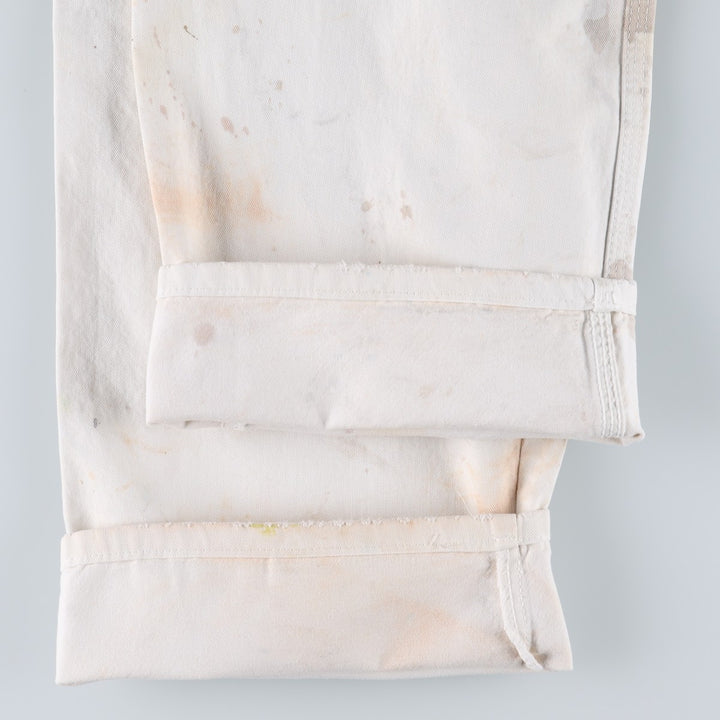 Dickies SHERWIN WILLIAMS Paint Painter Pants Men's W35 (approx.) cotton white type Vintage Second Hand