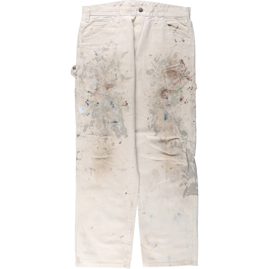 Dickies SHERWIN WILLIAMS Painter Pants for Men, W34 equivalent unclear pale white type Vintage Second Hand