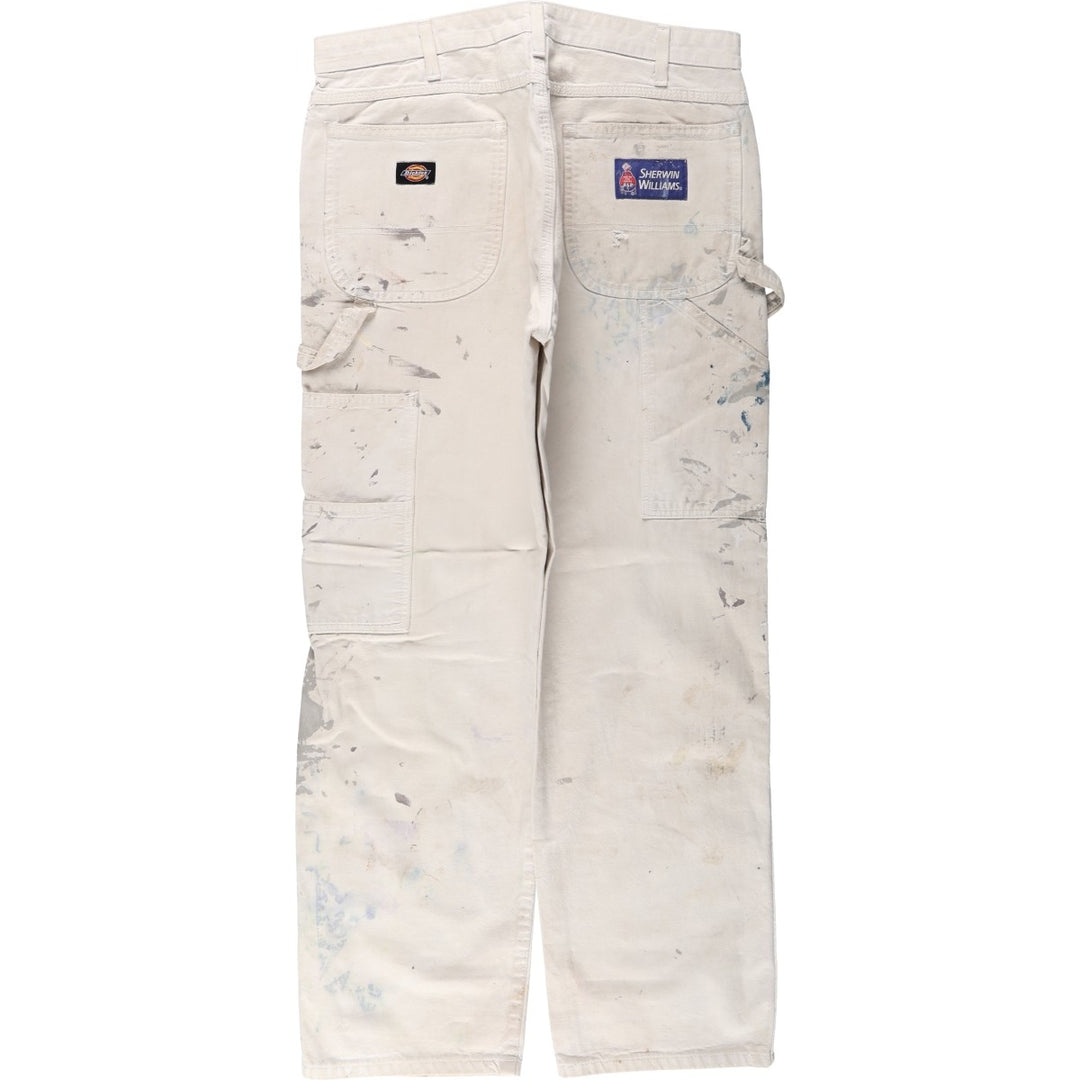 Dickies SHERWIN WILLIAMS Painter Pants for Men, W34 equivalent unclear pale white type Vintage Second Hand