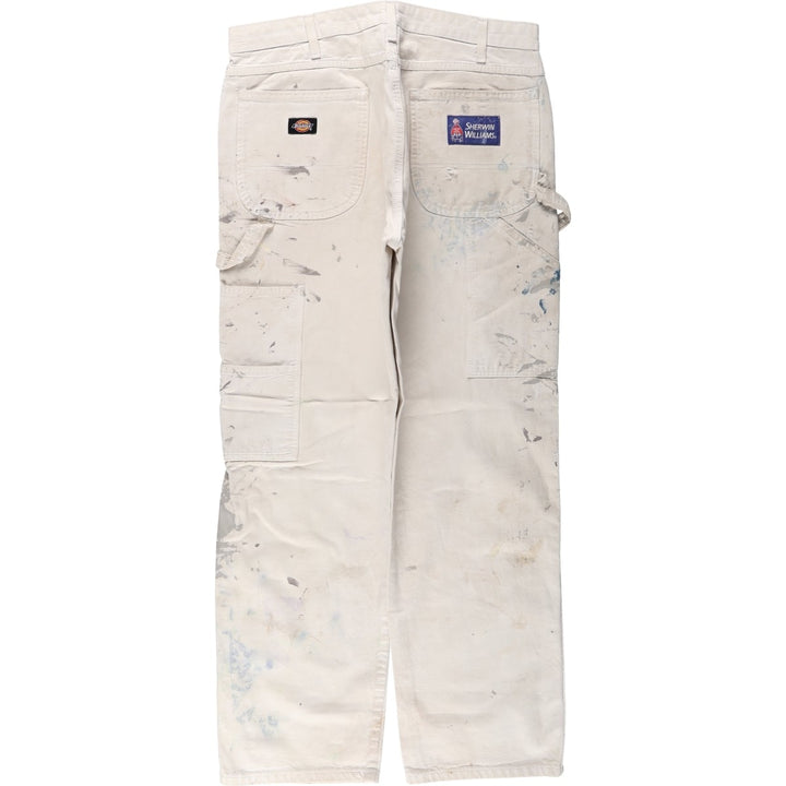 Dickies SHERWIN WILLIAMS Painter Pants for Men, W34 equivalent unclear pale white type Vintage Second Hand