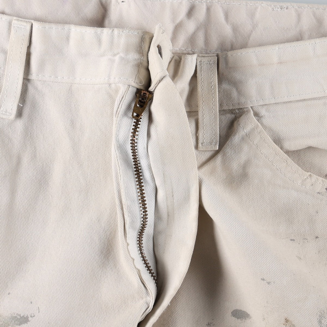 Dickies SHERWIN WILLIAMS Painter Pants for Men, W34 equivalent unclear pale white type Vintage Second Hand