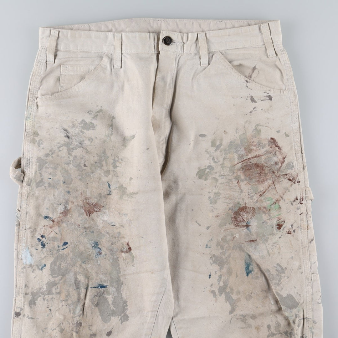 Dickies SHERWIN WILLIAMS Painter Pants for Men, W34 equivalent unclear pale white type Vintage Second Hand
