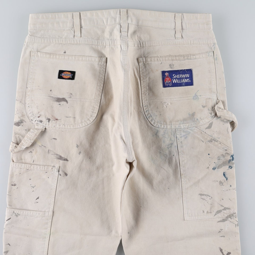 Dickies SHERWIN WILLIAMS Painter Pants for Men, W34 equivalent unclear pale white type Vintage Second Hand
