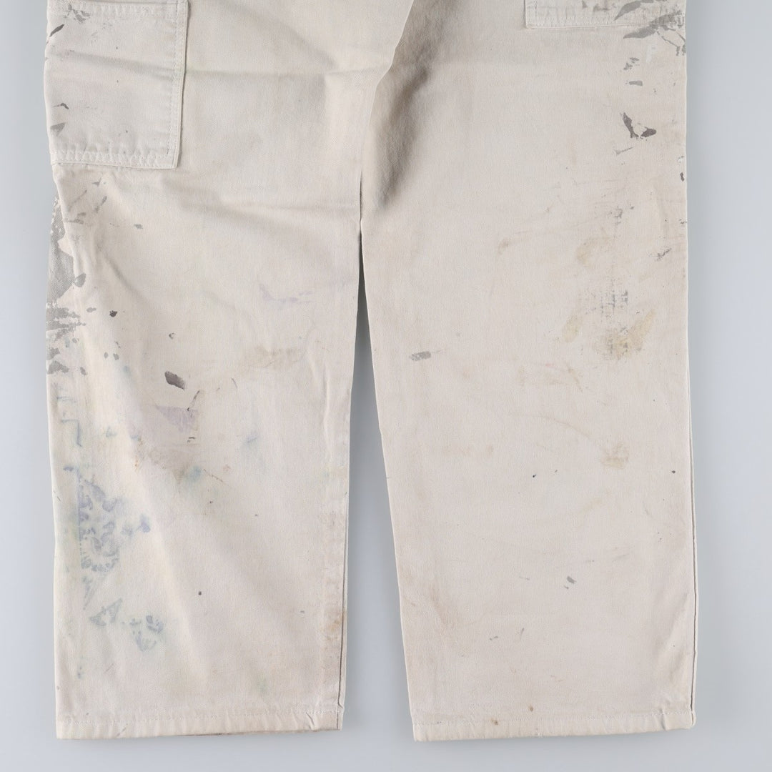 Dickies SHERWIN WILLIAMS Painter Pants for Men, W34 equivalent unclear pale white type Vintage Second Hand