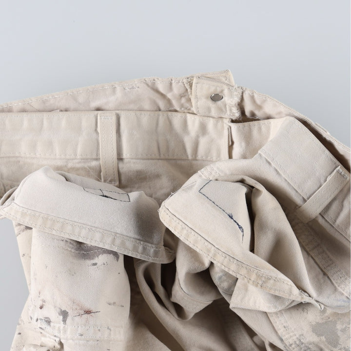Dickies SHERWIN WILLIAMS Painter Pants for Men, W34 equivalent unclear pale white type Vintage Second Hand