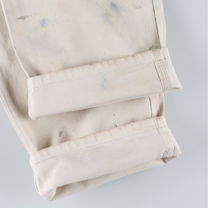 Dickies SHERWIN WILLIAMS Painter Pants for Men, W34 equivalent unclear pale white type Vintage Second Hand