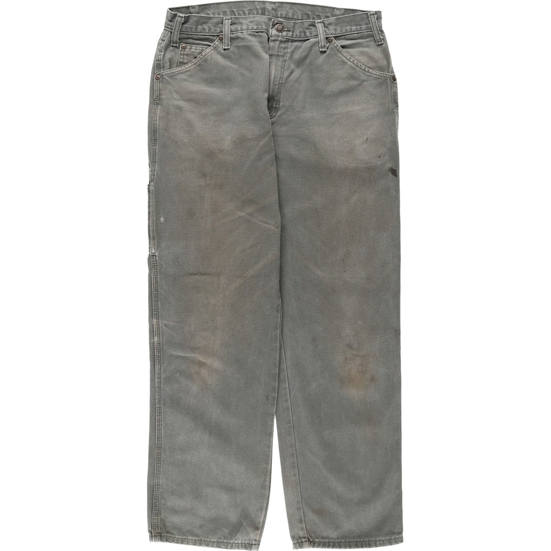 2000'S Dickies Relaxed Fit Duck Painter Pants, Men's W34 (approx.) cotton Khaki type Vintage Second Hand
