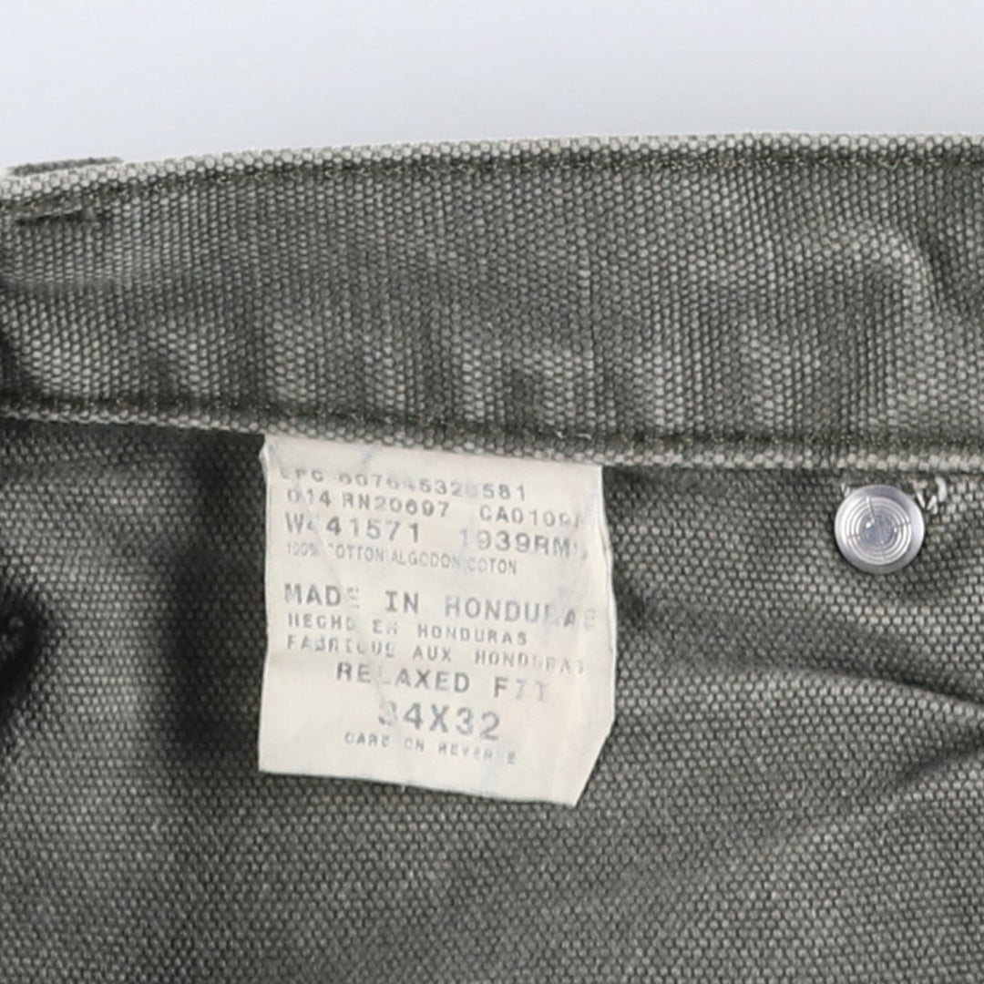 2000'S Dickies Relaxed Fit Duck Painter Pants, Men's W34 (approx.) cotton Khaki type Vintage Second Hand