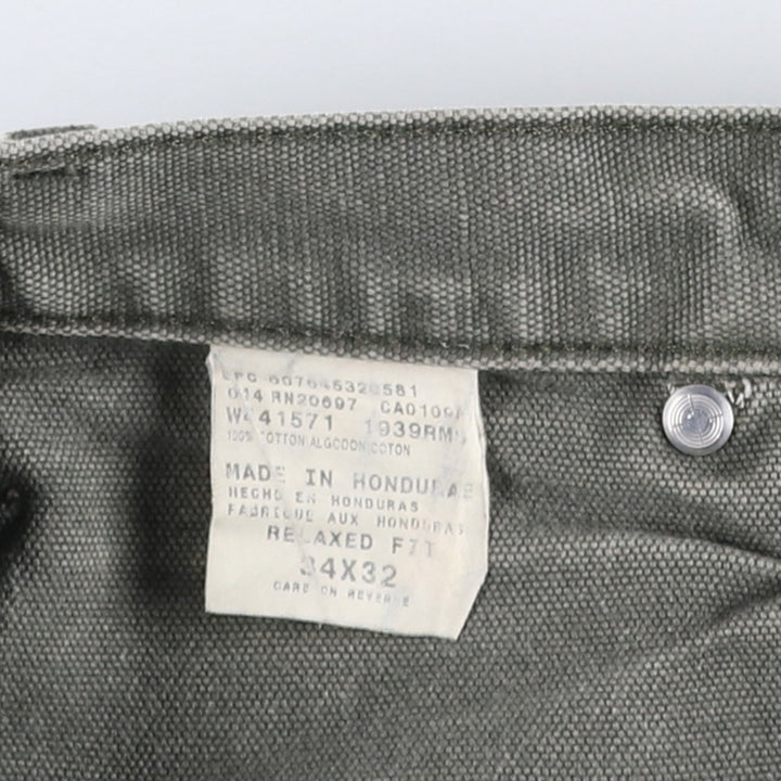 2000'S Dickies Relaxed Fit Duck Painter Pants, Men's W34 (approx.) cotton Khaki type Vintage Second Hand