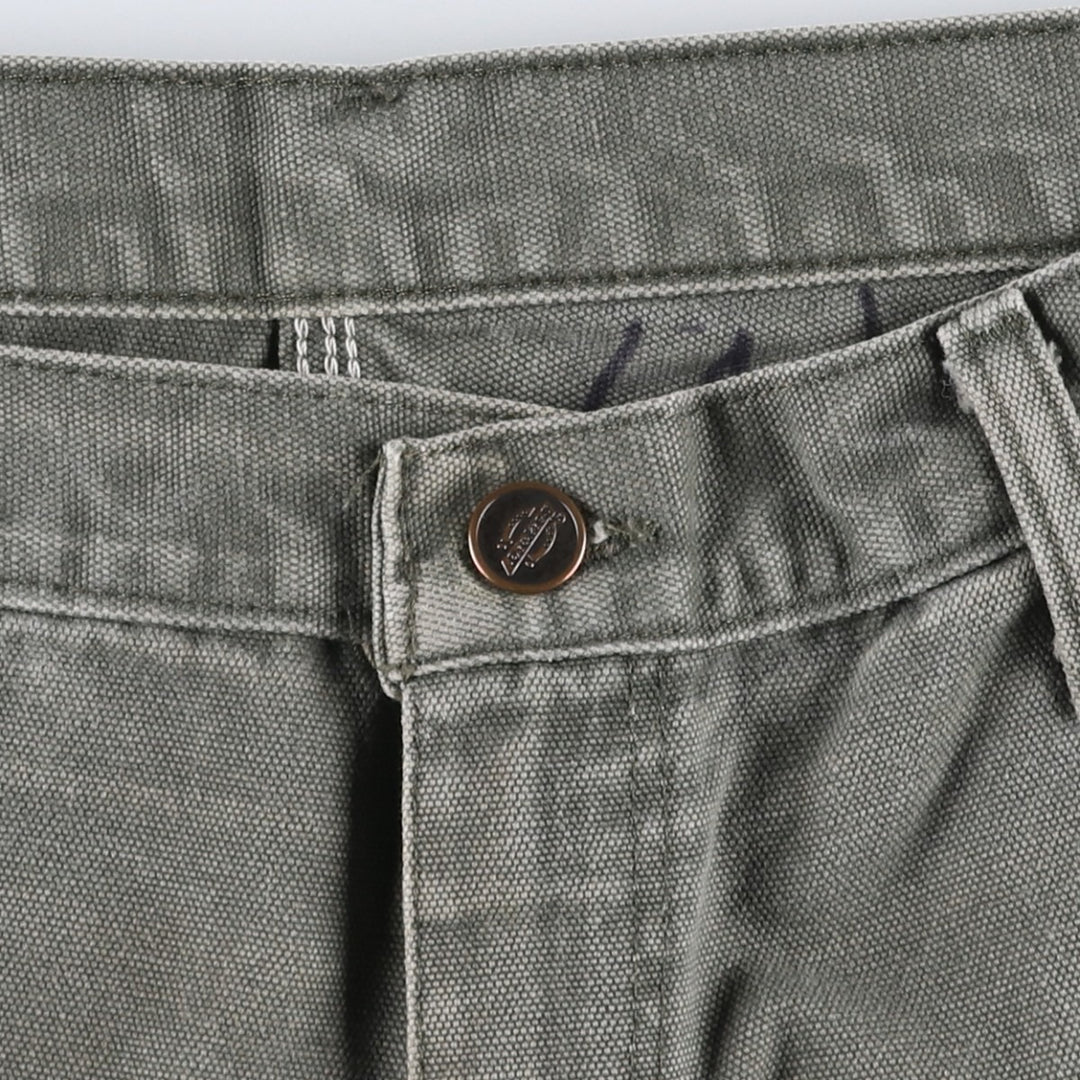 2000'S Dickies Relaxed Fit Duck Painter Pants, Men's W34 (approx.) cotton Khaki type Vintage Second Hand