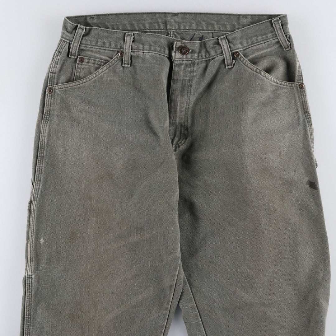 2000'S Dickies Relaxed Fit Duck Painter Pants, Men's W34 (approx.) cotton Khaki type Vintage Second Hand