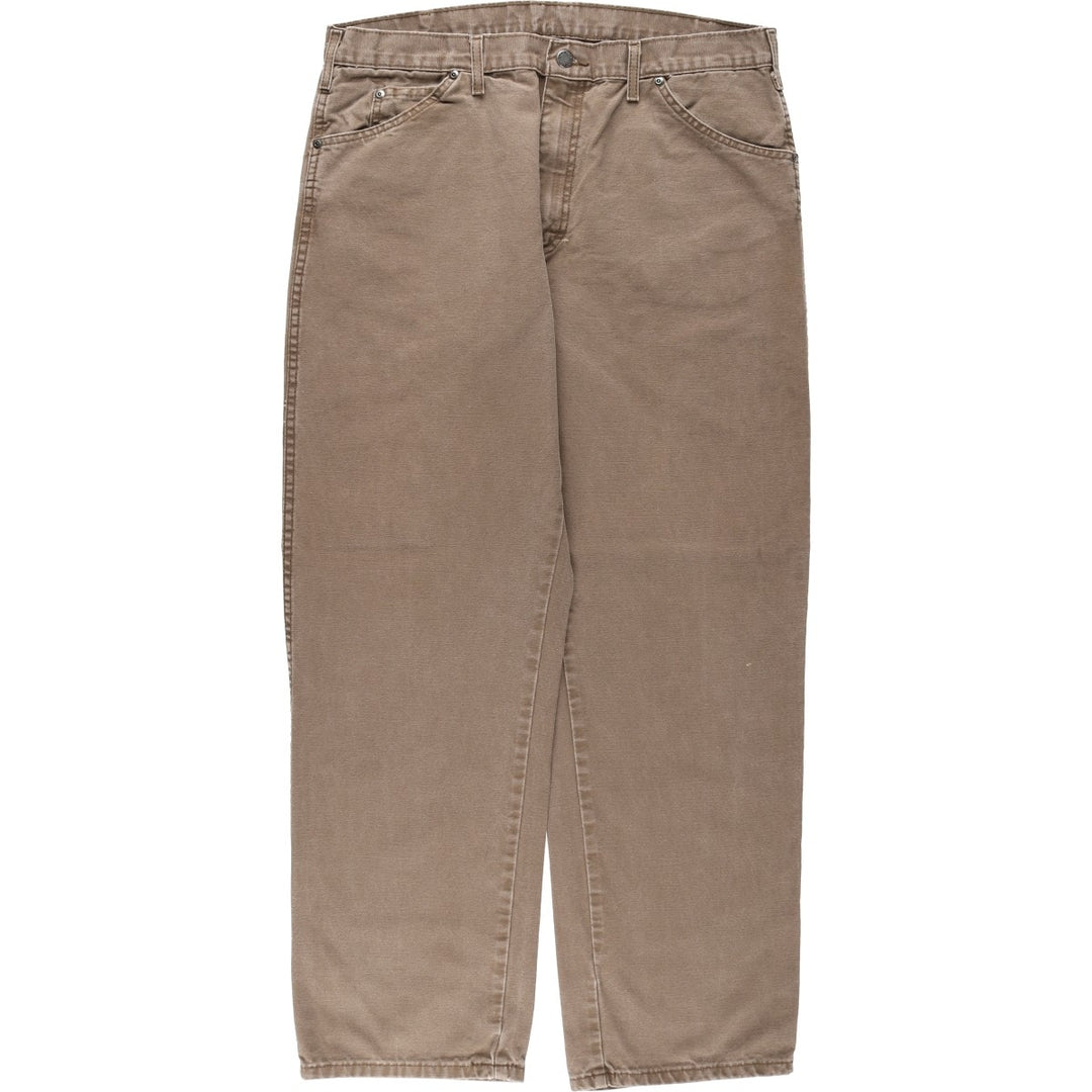 Dickies Duck Work Pants Men's W36 cotton brown type Vintage Second Hand