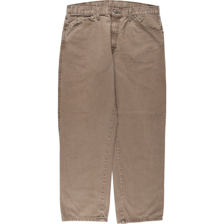 Dickies Duck Work Pants Men's W36 cotton brown type Vintage Second Hand