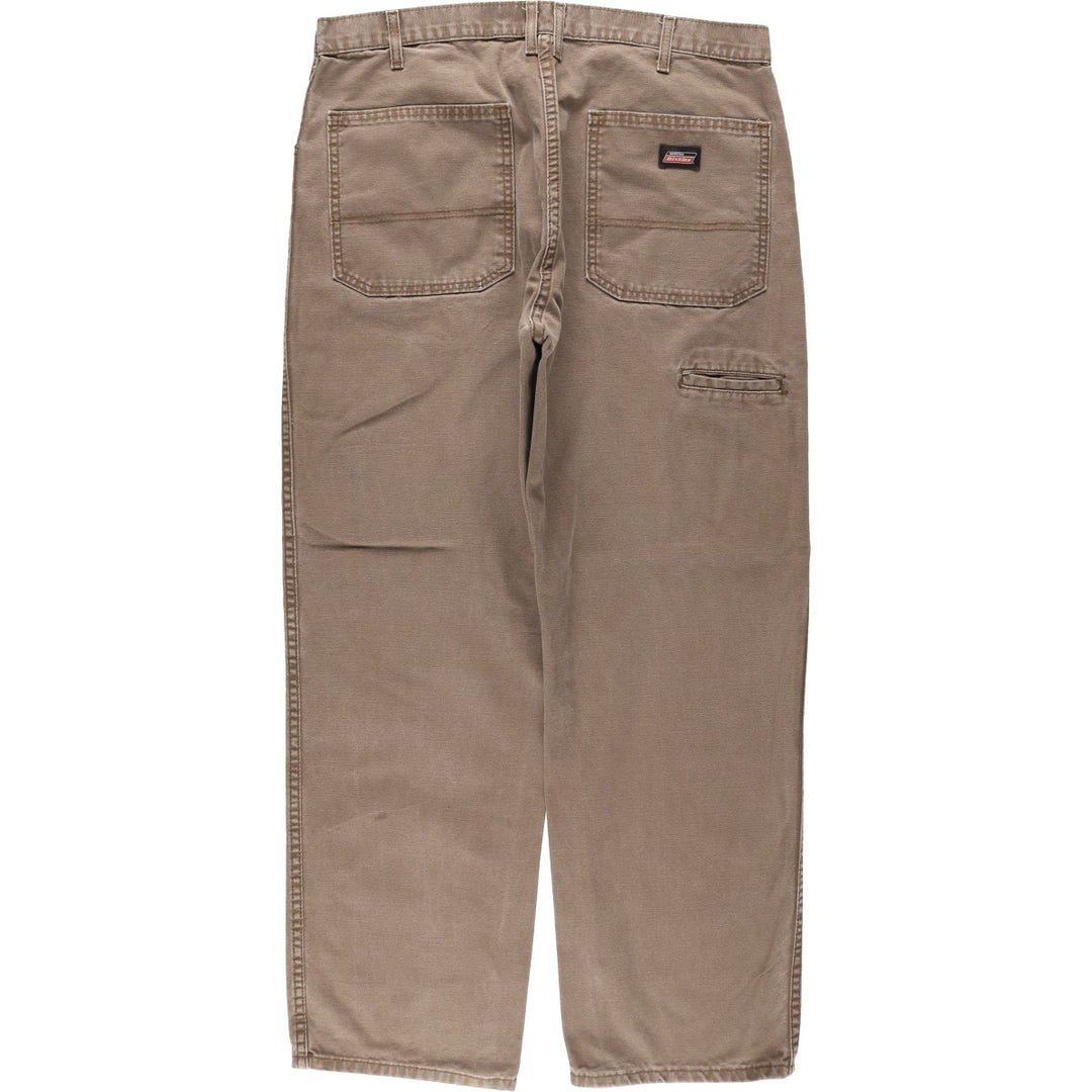 Dickies Duck Work Pants Men's W36 cotton brown type Vintage Second Hand
