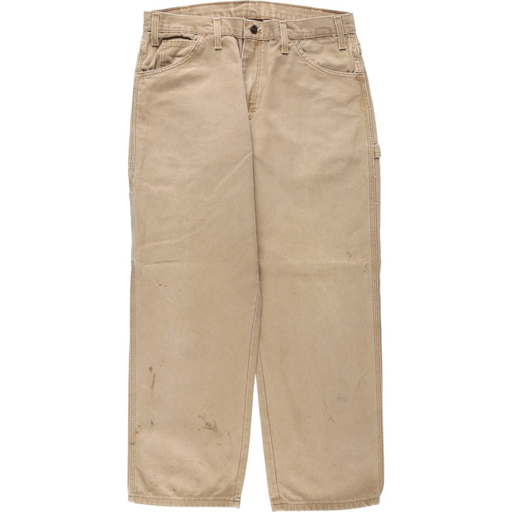 Dickies Relaxed Fit Duck Painter Pants, Men's, W35 equivalent cotton Beige type Vintage Second Hand