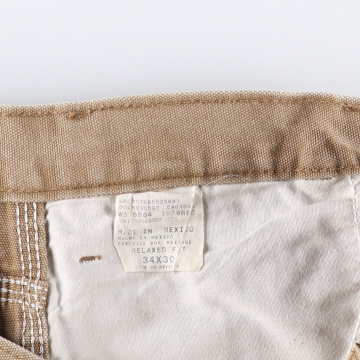 Dickies Relaxed Fit Duck Painter Pants, Men's, W35 equivalent cotton Beige type Vintage Second Hand