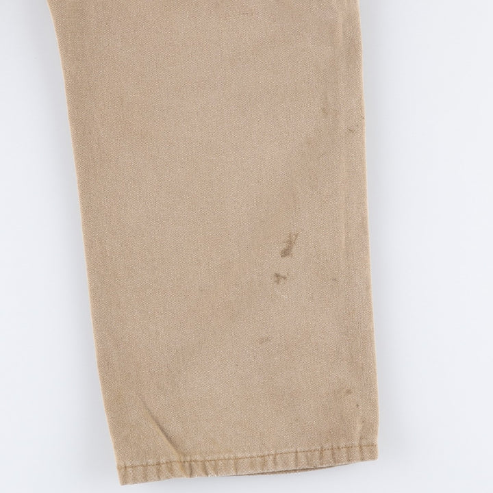 Dickies Relaxed Fit Duck Painter Pants, Men's, W35 equivalent cotton Beige type Vintage Second Hand