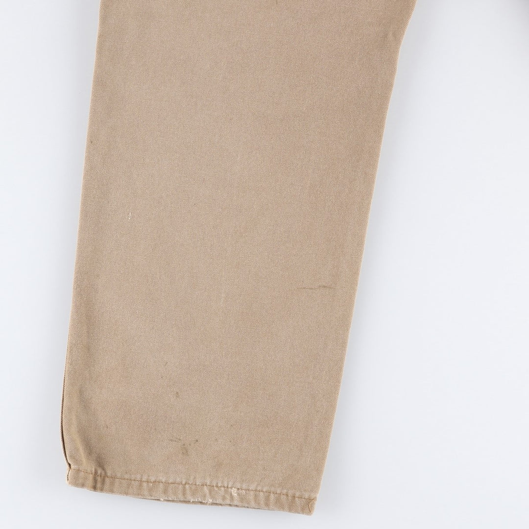 Dickies Relaxed Fit Duck Painter Pants, Men's, W35 equivalent cotton Beige type Vintage Second Hand