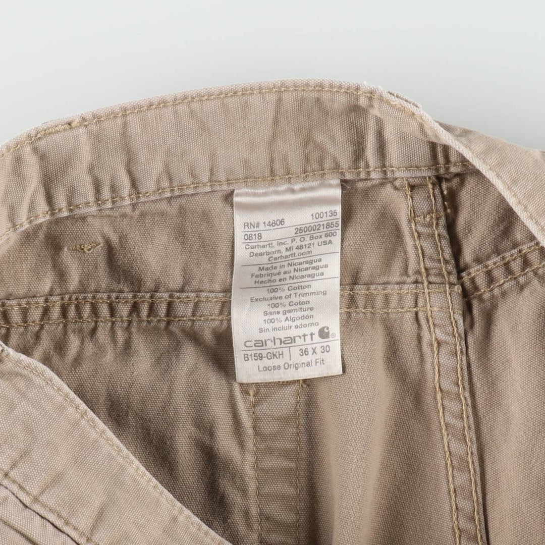Carhartt Loose Original Fit Duck Work Pants, Men's W34 (approx.) cotton Beige type Vintage Second Hand