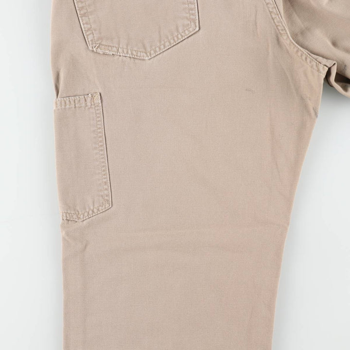 Carhartt Loose Original Fit Duck Work Pants, Men's W34 (approx.) cotton Beige type Vintage Second Hand