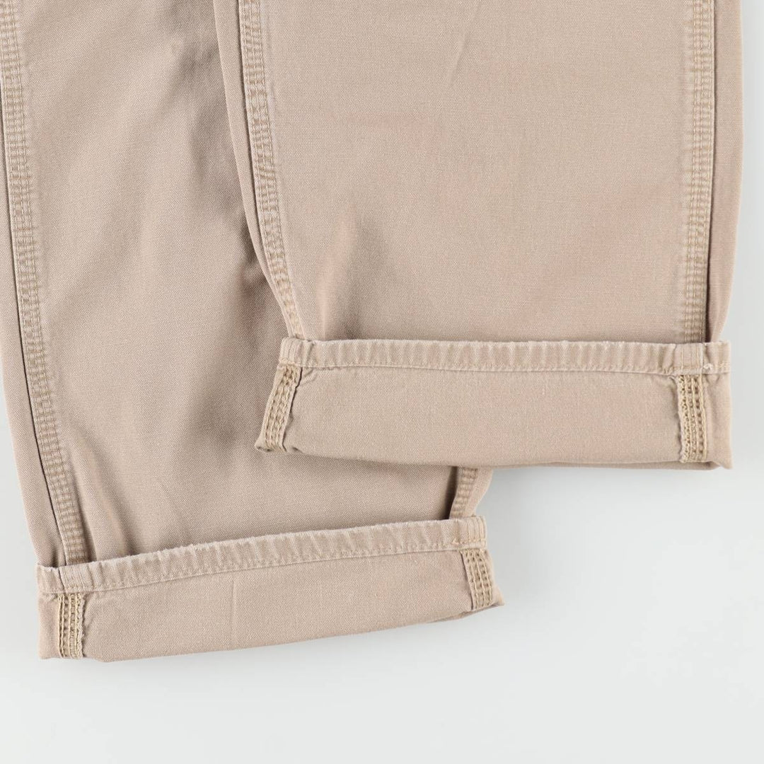 Carhartt Loose Original Fit Duck Work Pants, Men's W34 (approx.) cotton Beige type Vintage Second Hand