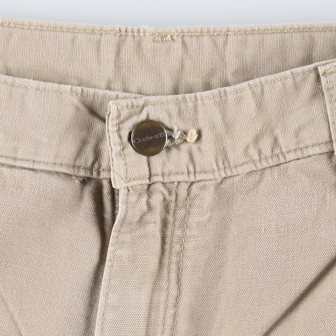 Carhartt Dungaree Fit Duck Work Pants, Men's, Size 34 cotton Beige type Vintage Second Hand