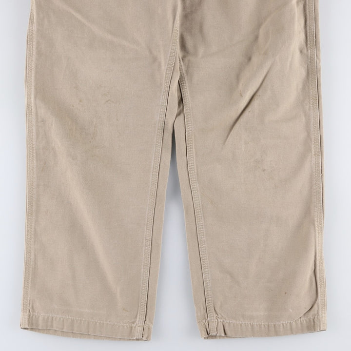 Carhartt Dungaree Fit Duck Work Pants, Men's, Size 34 cotton Beige type Vintage Second Hand